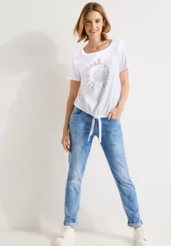 Shirt Mit Steinchen Print