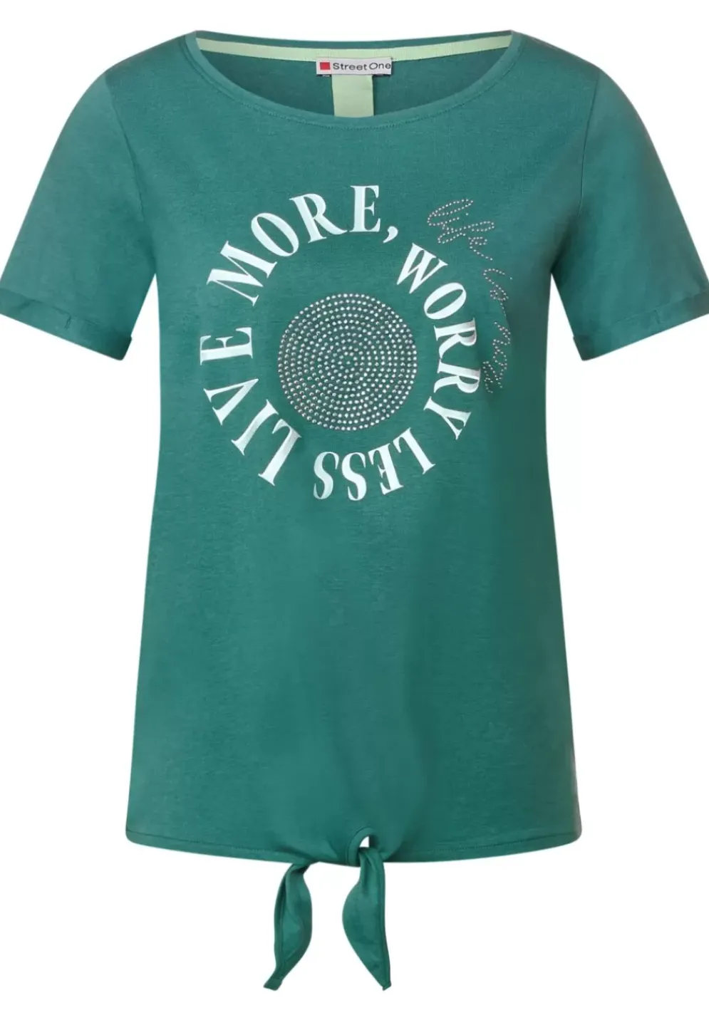 Shirt Mit Steinchen Print
