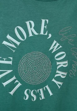 Shirt Mit Steinchen Print