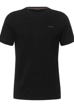 Shirt Mit Struktur Streifen