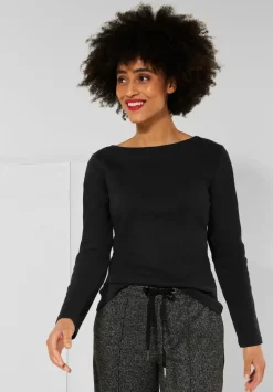 Shirt Mit U-Boot Ausschnitt