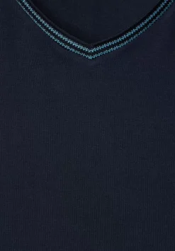 Shirt Mit V-Ausschnitt
