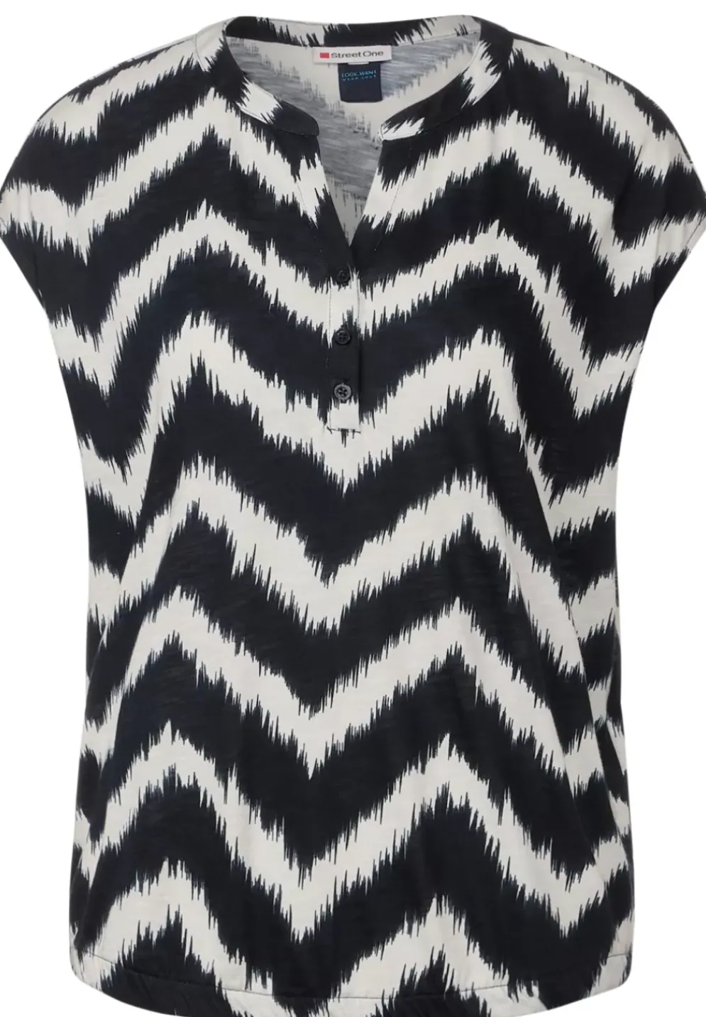 Shirt Mit Zick Zack Print
