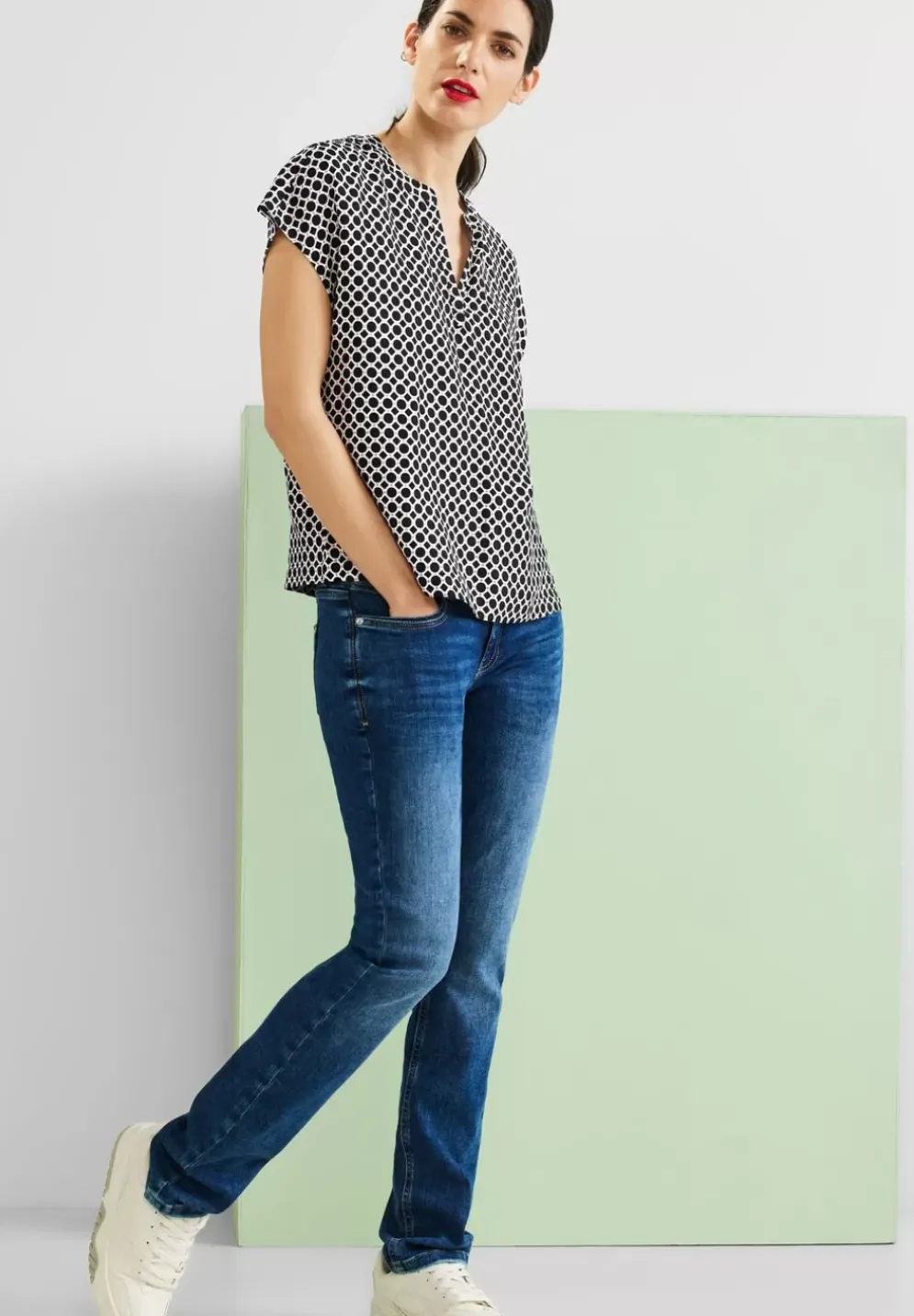 Shirtbluse Mit Alloverprint