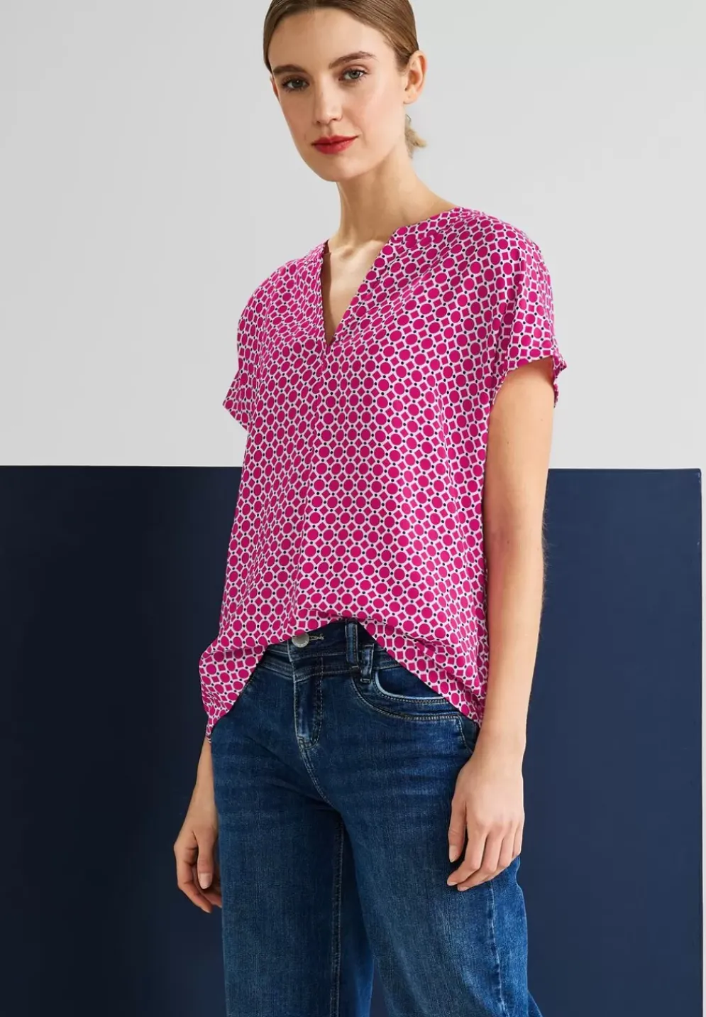 Shirtbluse Mit Alloverprint