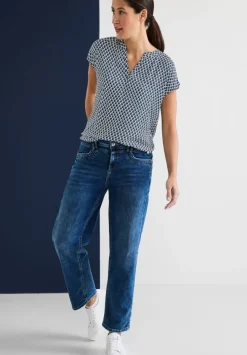 Shirtbluse Mit Minimalprint
