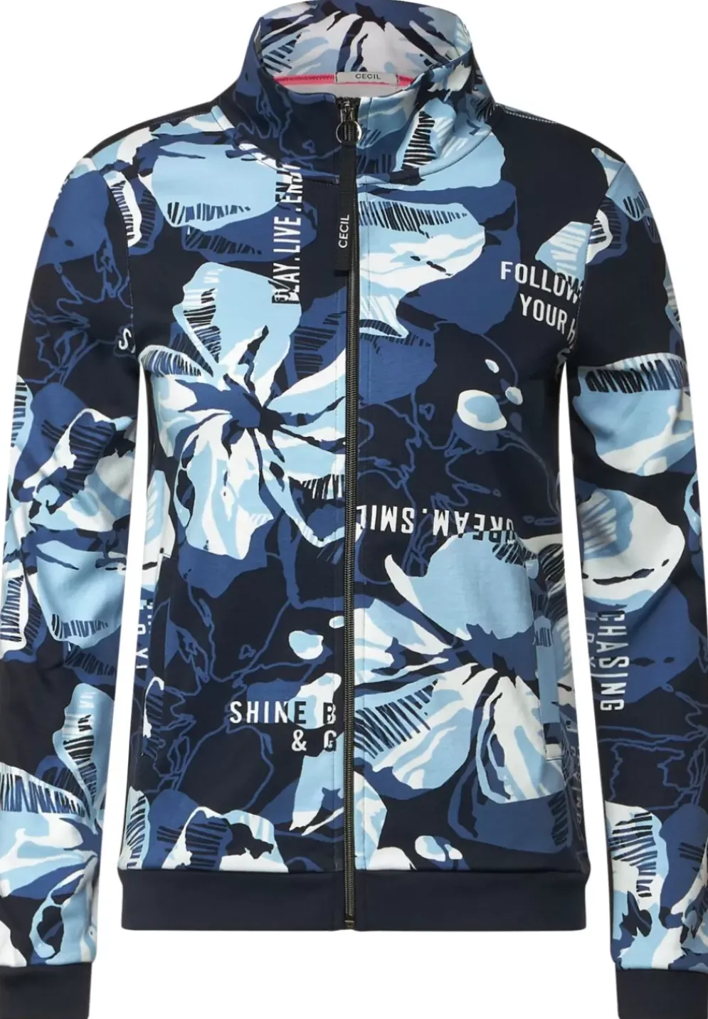 Shirtjacke Mit Blumenprint