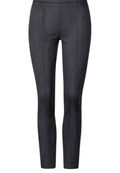 Skinny Fit Velours Hose