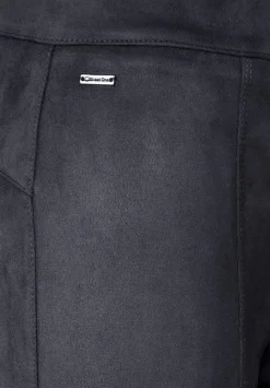Skinny Fit Velours Hose
