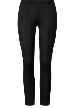 Skinny Fit Velours Hose