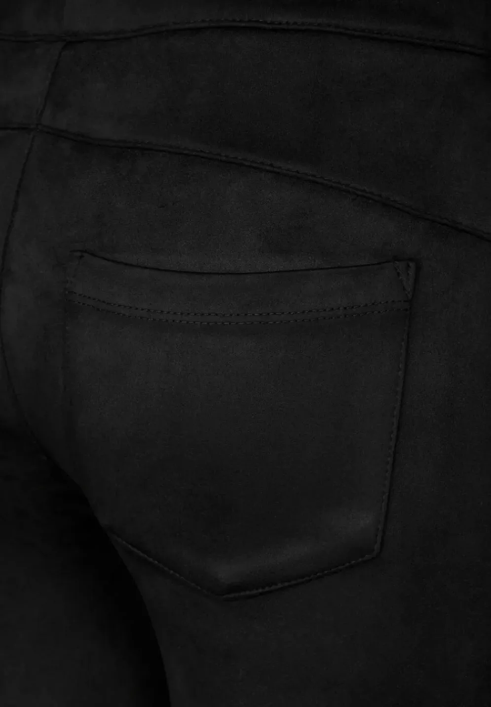 Skinny Fit Velours Hose