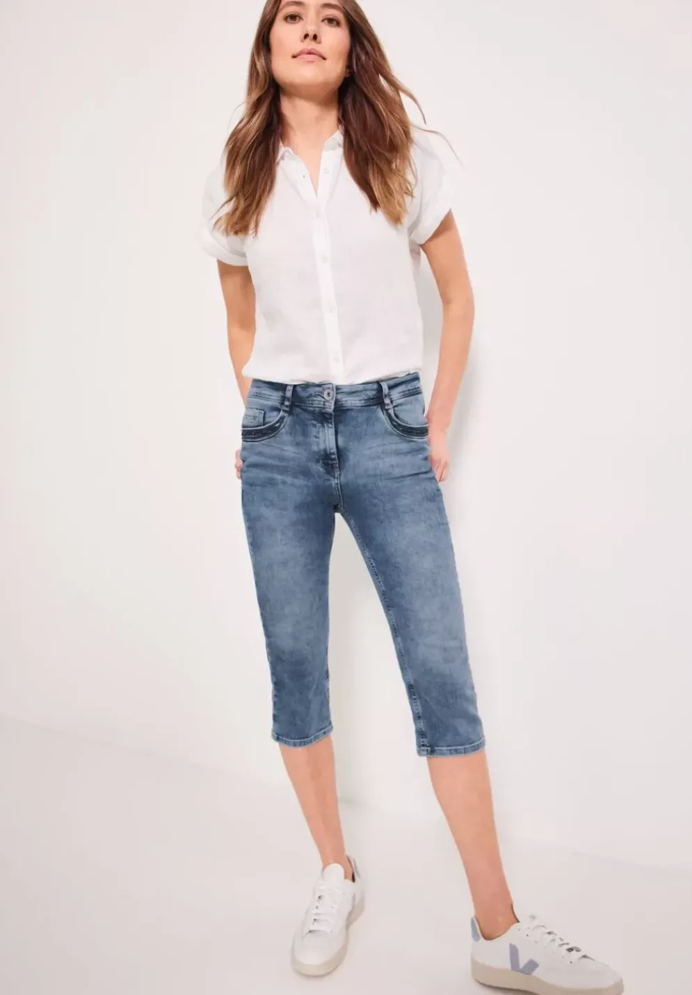 Slim Fit Caprijeans