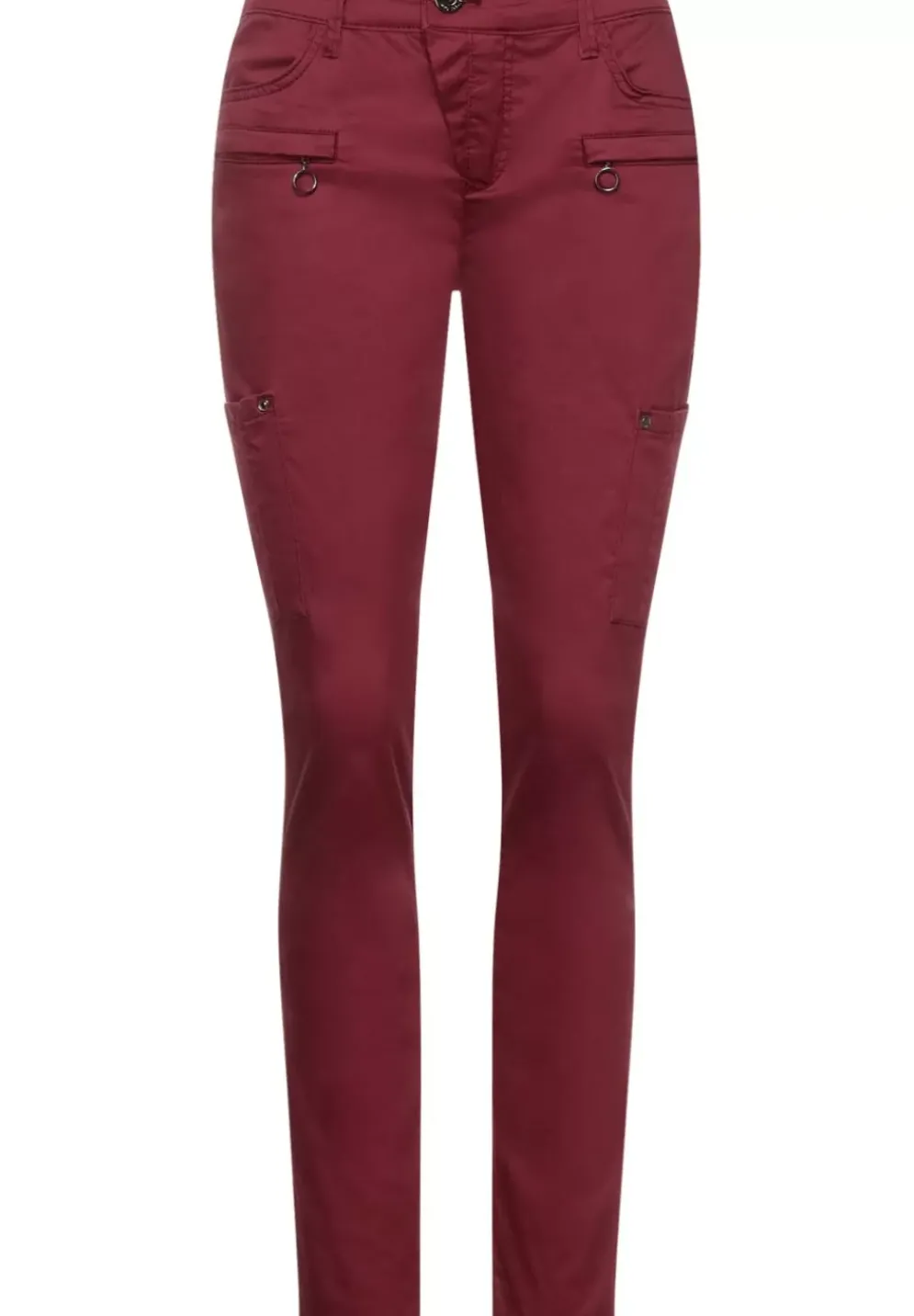 Slim Fit Cargo Hose Mit Zipp