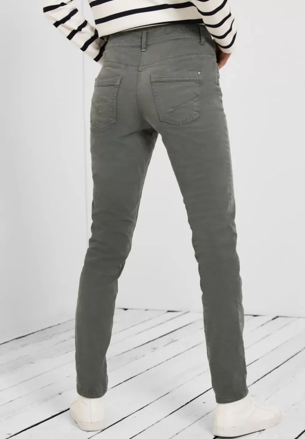 Slim Fit Hose In Unifarbe