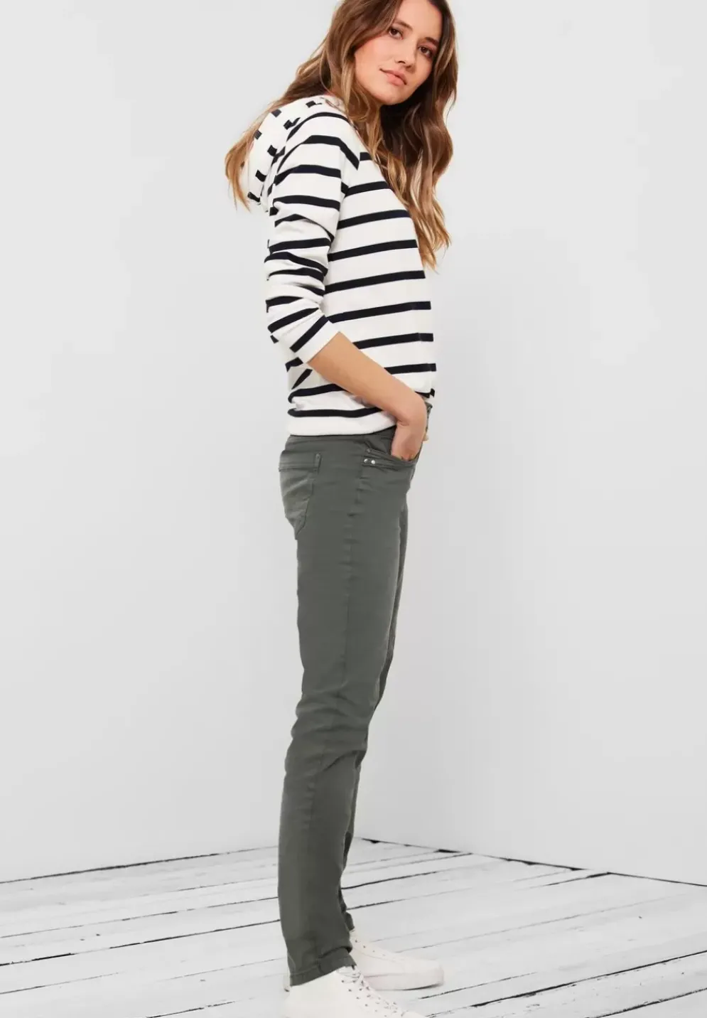 Slim Fit Hose In Unifarbe