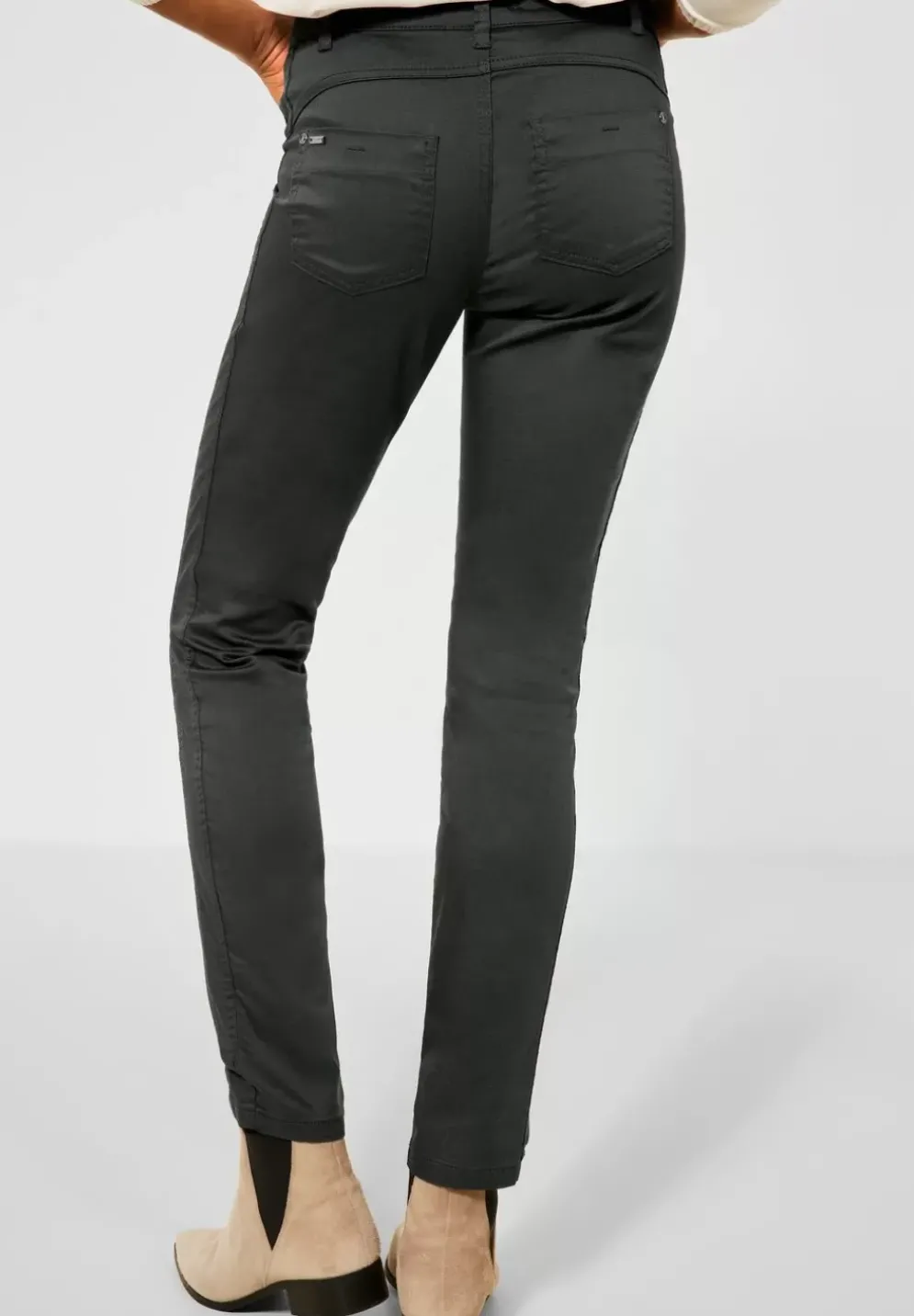 Slim Fit Hose Mit Coating