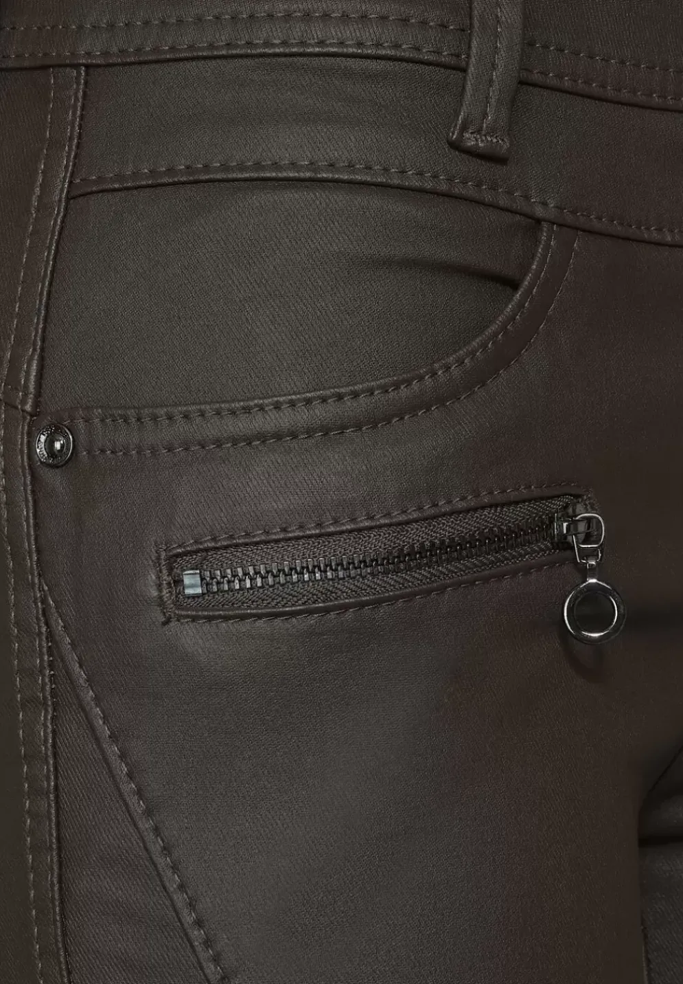 Slim Fit Hose Mit Coating