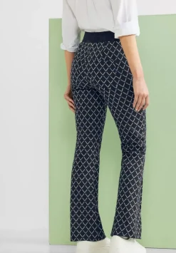 Slim Fit Hose Mit Print
