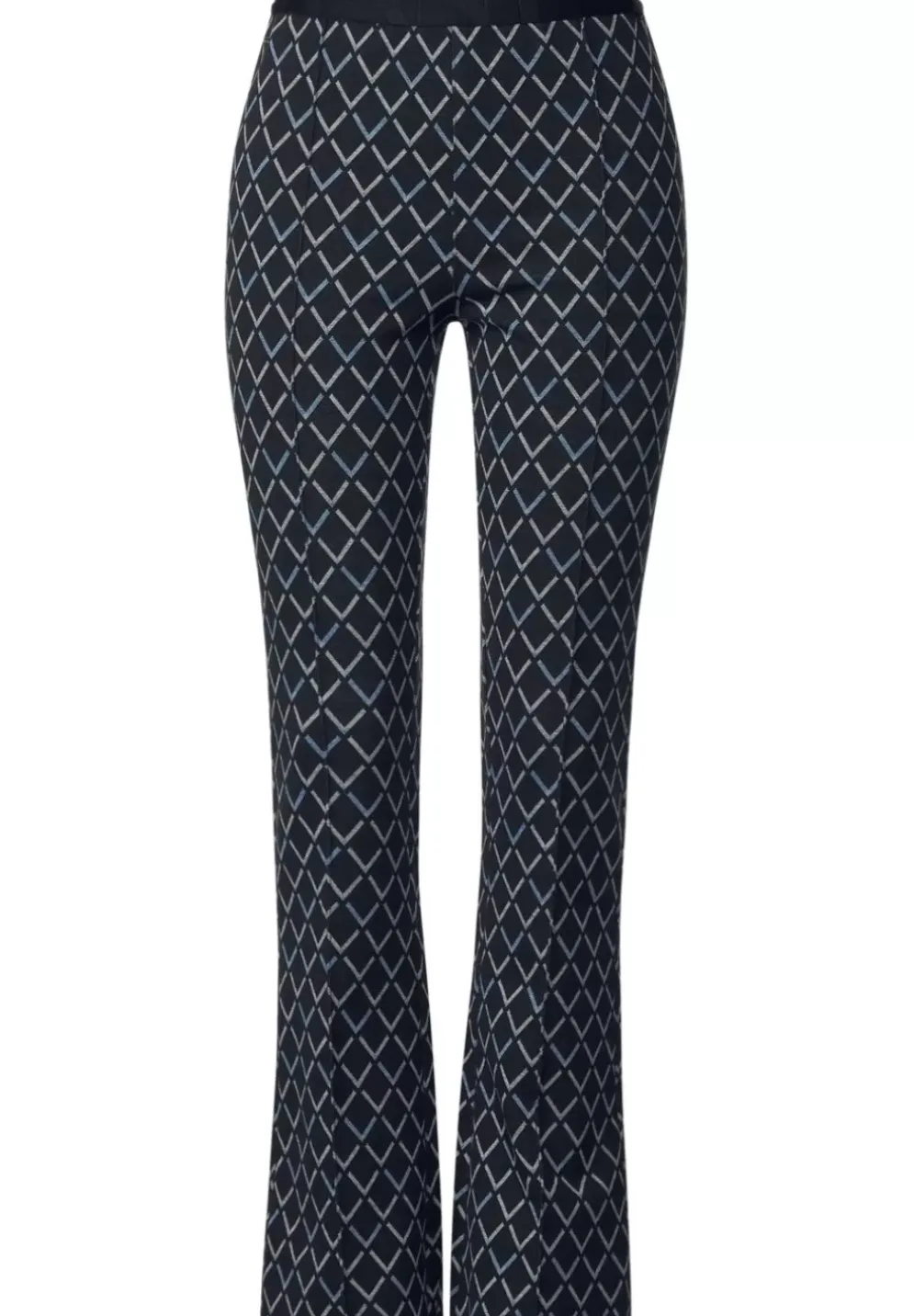 Slim Fit Hose Mit Print