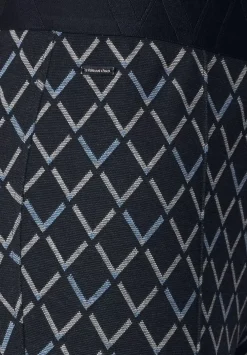 Slim Fit Hose Mit Print