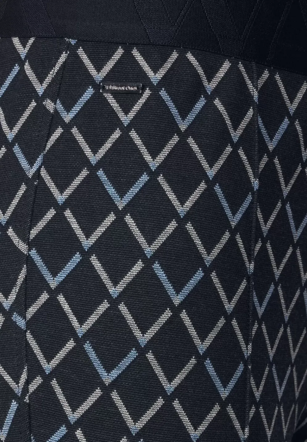 Slim Fit Hose Mit Print