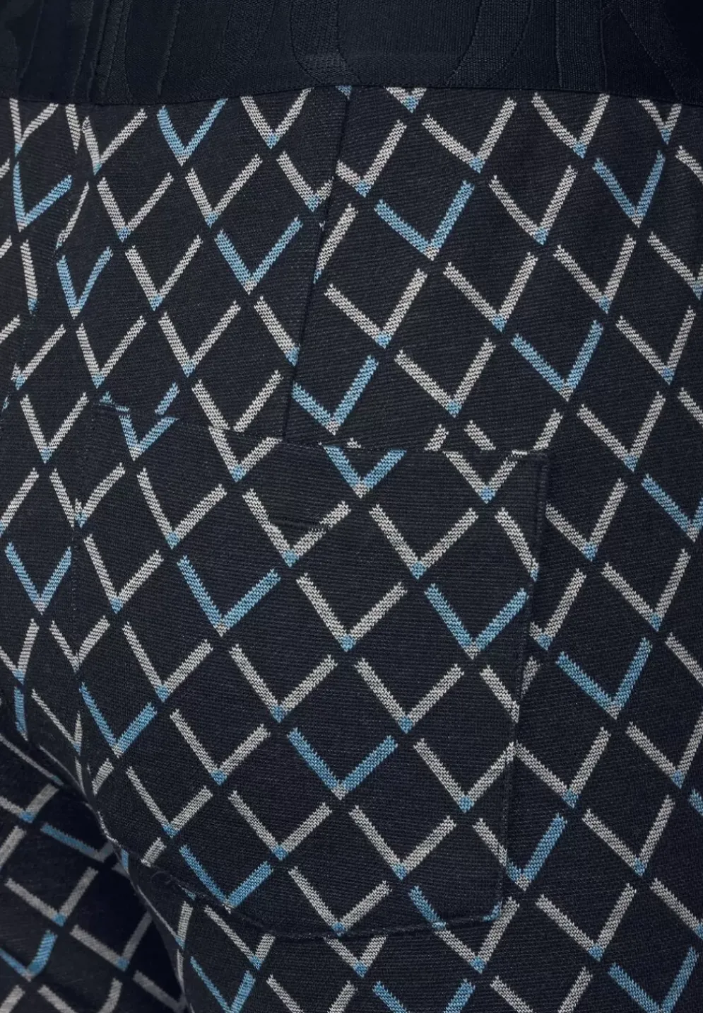 Slim Fit Hose Mit Print