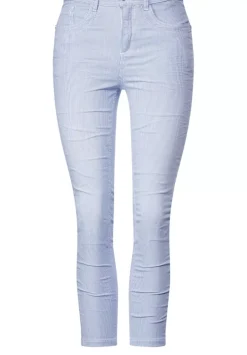 Slim Fit Hose Mit Streifen