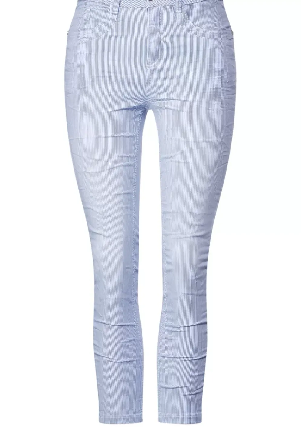 Slim Fit Hose Mit Streifen