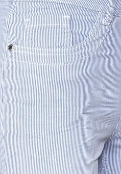 Slim Fit Hose Mit Streifen