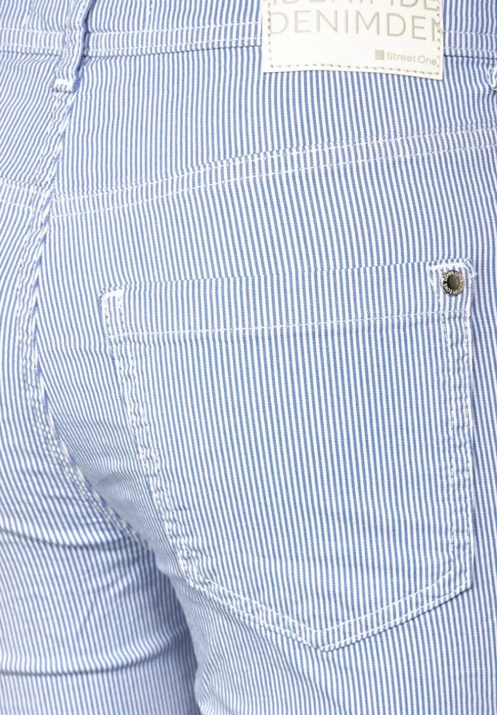 Slim Fit Hose Mit Streifen