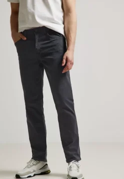 Slim Fit Hose Mit Struktur