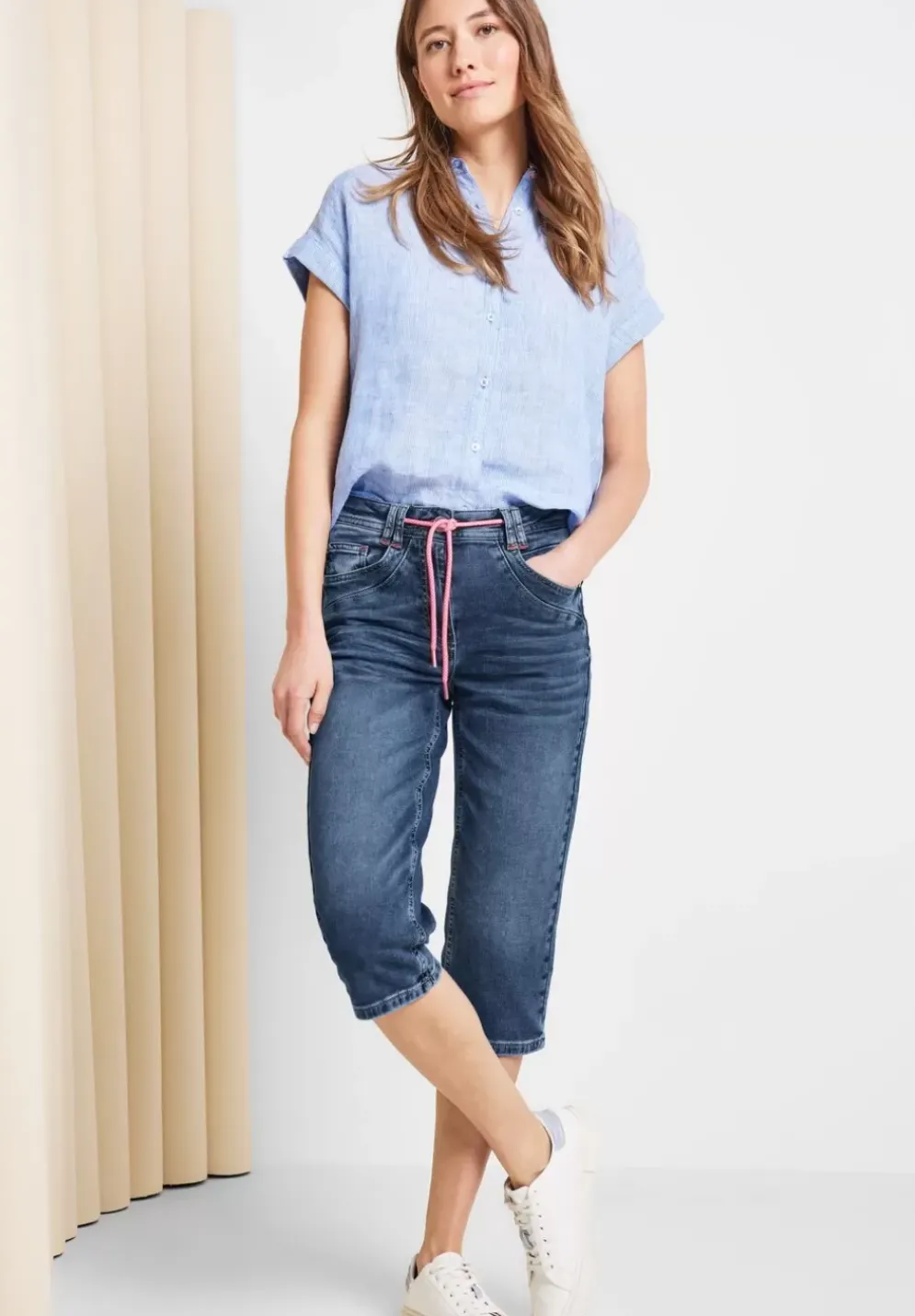 Slim Fit Jeans Caprihose