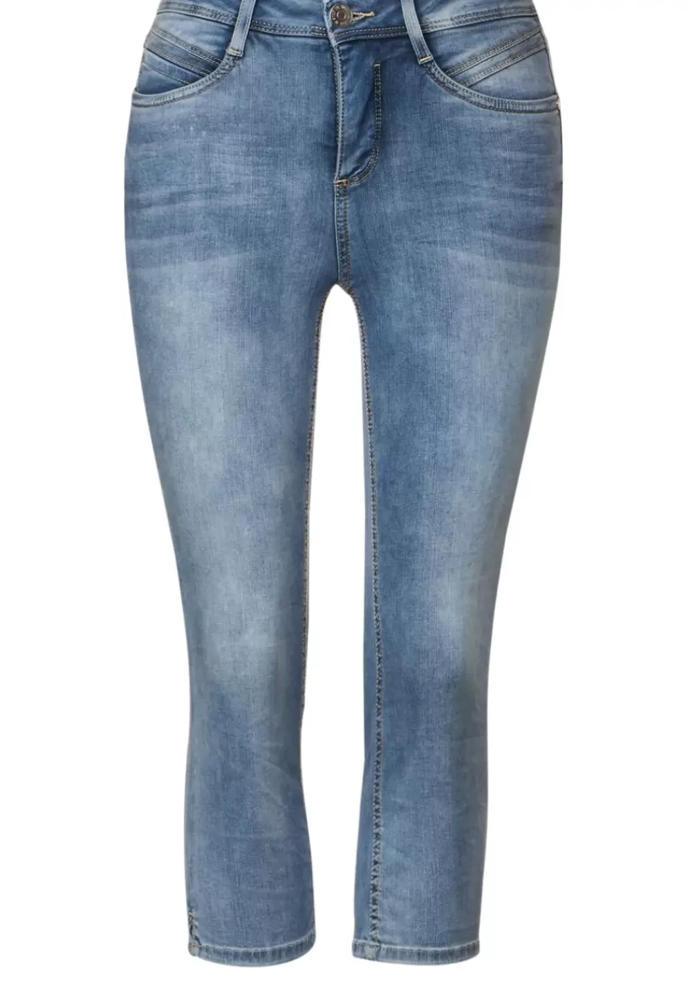 Slim Fit Jeans In 3/4