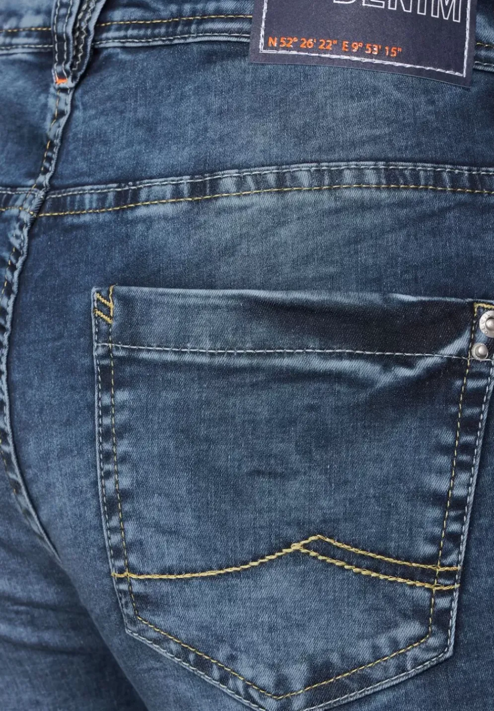 Slim Fit Jeans In 3/4-Lange