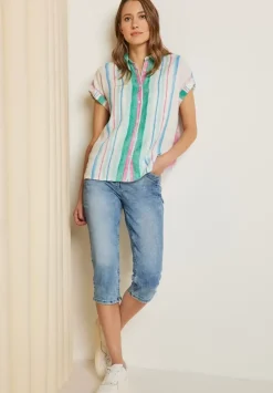 Slim Fit Jeans In 3/4-Lange