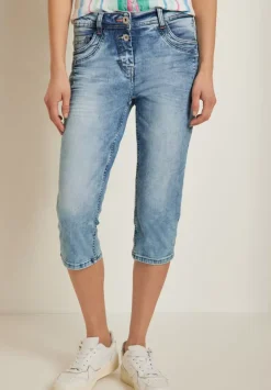 Slim Fit Jeans In 3/4-Lange
