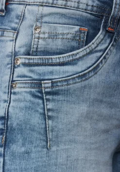 Slim Fit Jeans In 3/4-Lange