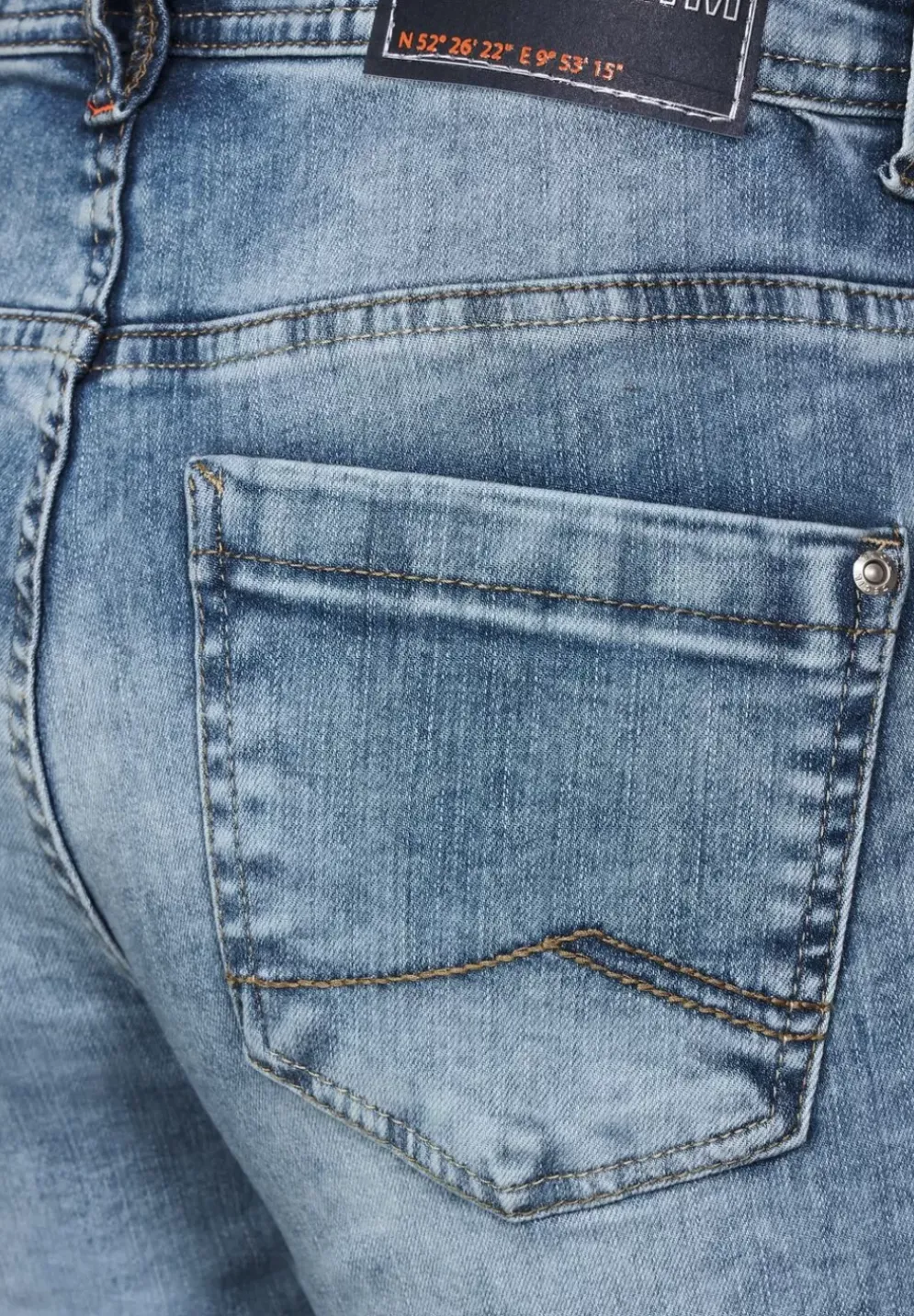 Slim Fit Jeans In 3/4-Lange