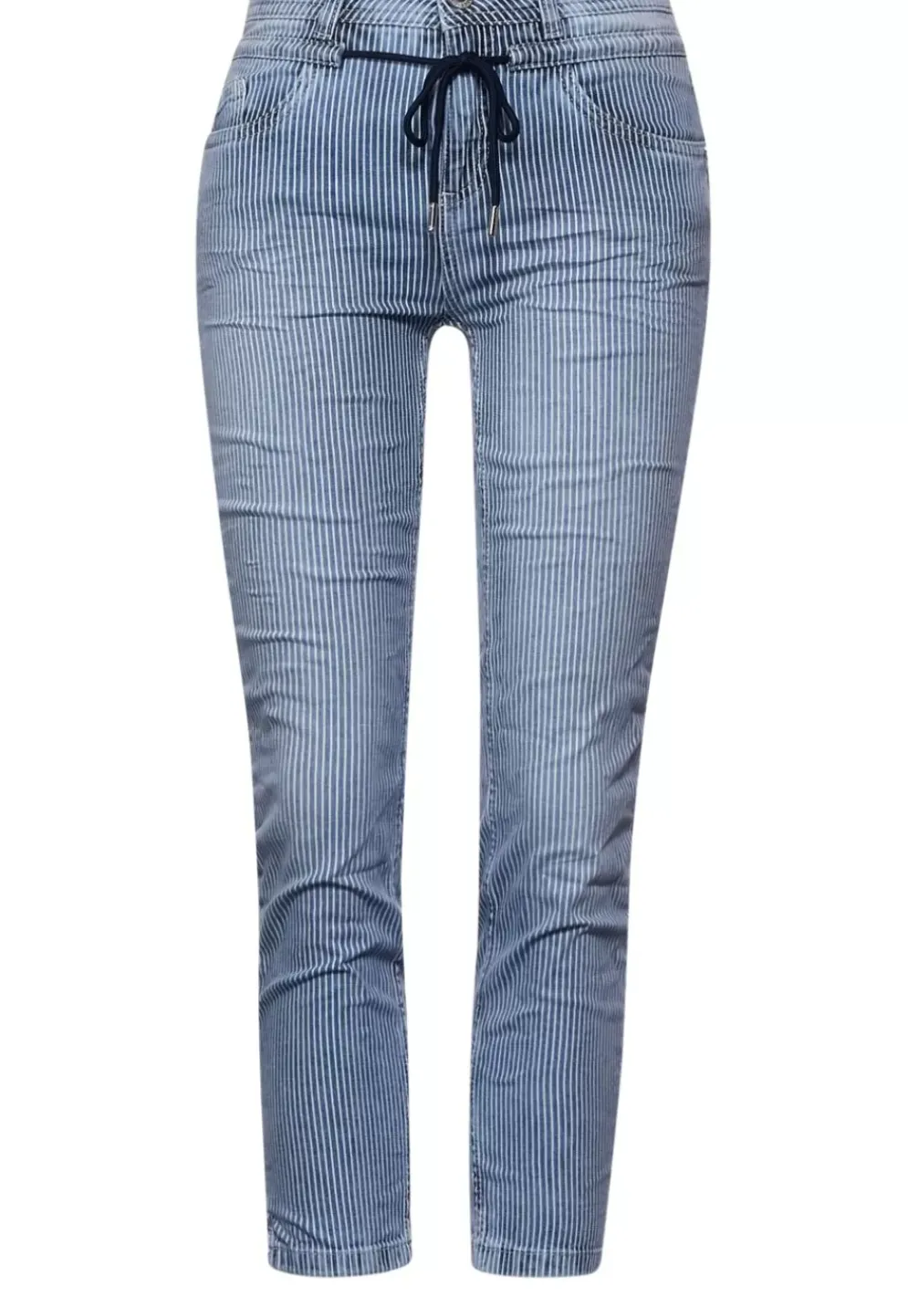 Slim Fit Jeans Mit Streifen
