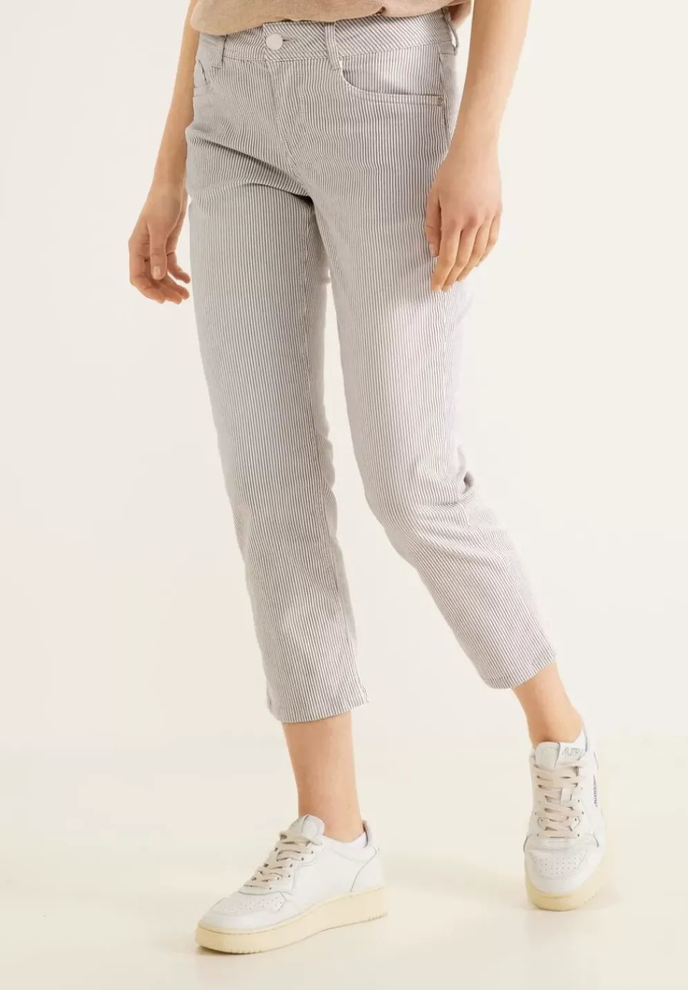 Slim Fit Jeans Mit Streifen