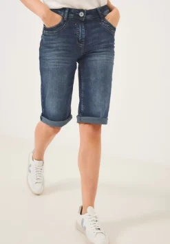 Slim Fit Jeansbermuda