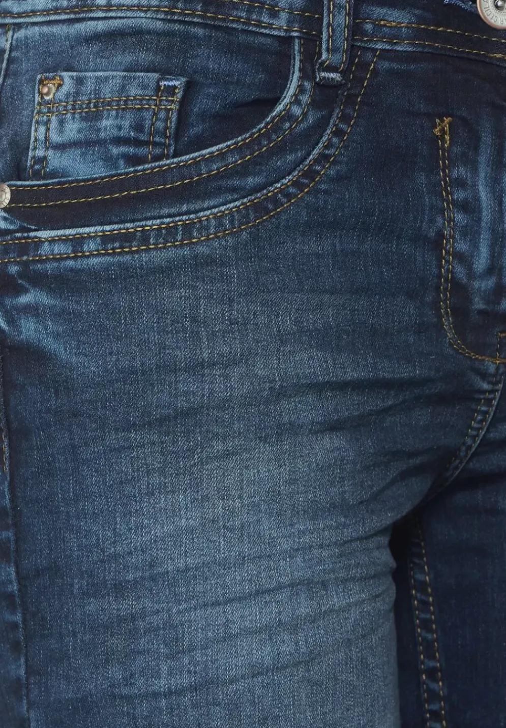 Slim Fit Jeansbermuda
