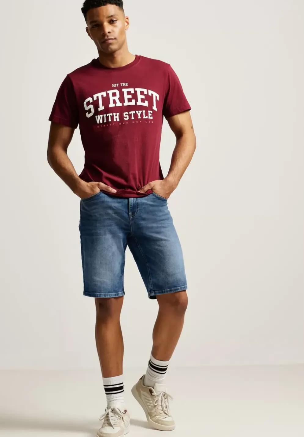 Slim Fit Jeansshorts