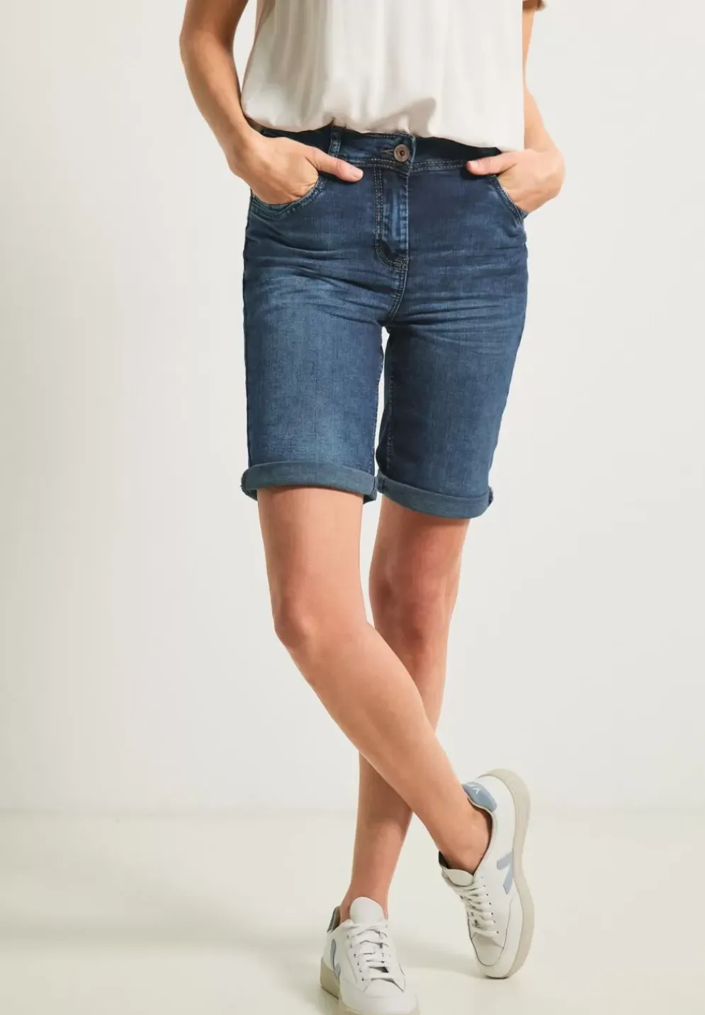 Slim Fit Jeansshorts