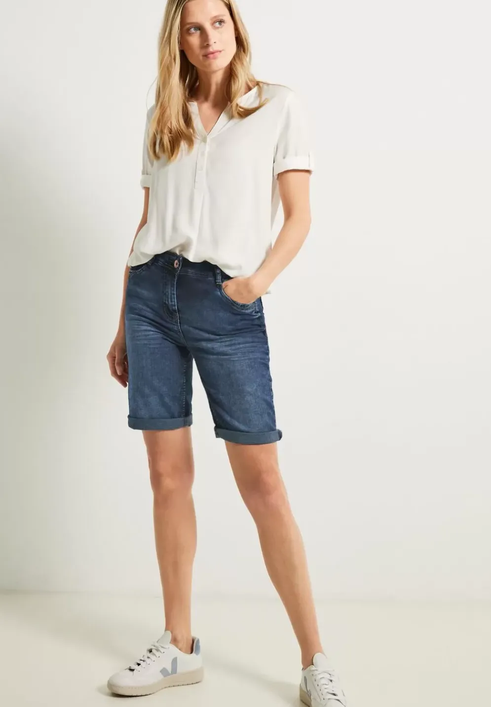 Slim Fit Jeansshorts