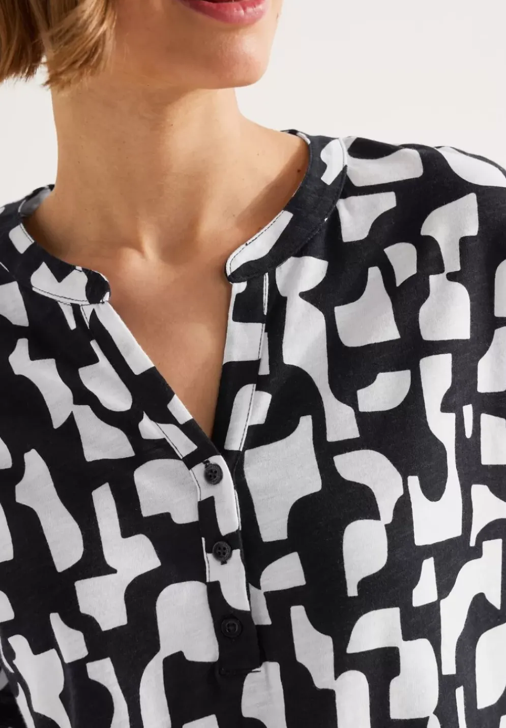 Slub Jersey Print Shirt