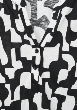 Slub Jersey Print Shirt