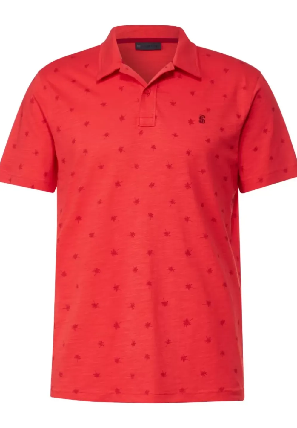 Slub Jerseypolo Mit Print