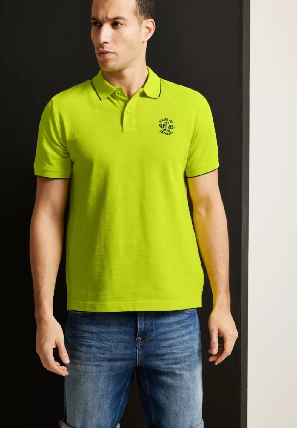 Slub Piquee Poloshirt