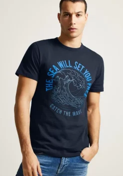 Slub Print T-Shirt
